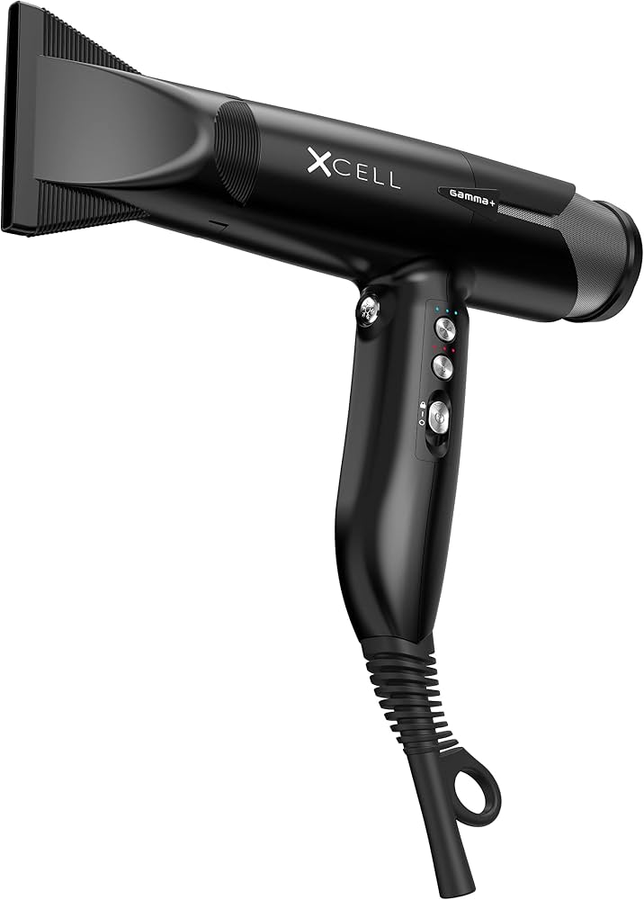 Gamma + Xcell Hair Dryer with 3 Free Round Brushes